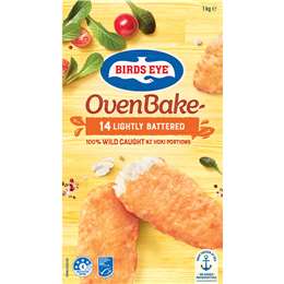 Birds Eye Oven Bake Lightly Battered Wild Caught Hoki Portions