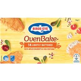 Birds Eye Oven Bake Lightly Battered Wild Caught Hoki Portions