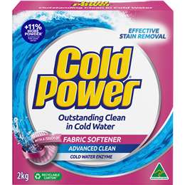 Cold Power Advanced Clean Powder With Fabric Softener