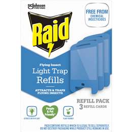 Raid Flying Insect Light Trap Refills 3 pack