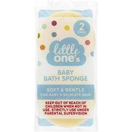 Little One's Baby Bath Sponge 2 pack