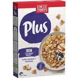 Uncle Tobys Plus Iron Cereal 630g