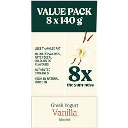 Chobani Greek Yogurt Pouch Vanilla Multipack