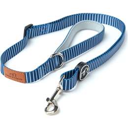 Oscar & Friends Oscar & Friends Dog Lead Teal Stripe Medium
