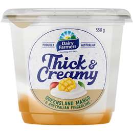 Dairy Farmers Thick & Creamy Mango & Fingerlime Yoghurt