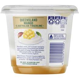 Dairy Farmers Thick & Creamy Mango & Fingerlime Yoghurt