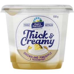 Dairy Farmers Thick & Creamy Pineapple & Passionfruit Yoghurt