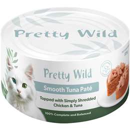 Pretty Wild Smooth Tuna Pate With Shredded Chicken & Tuna Cat Food