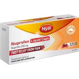 Nyal Ibuprofen Liquid Caps 20 pack