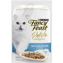 Fancy Feast Petite Delights With Grilled Cod Gourmet Cat Food Pouch