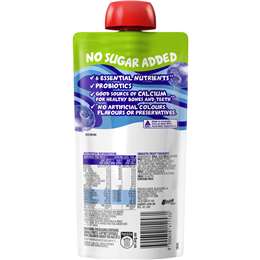 Yoplait Yop Yoghurt With Probiotics No Sugar Added Blueberry Pouch