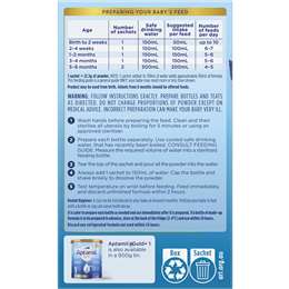 Aptamil Gold+ Stage 1 Infant Formula 0-6 Months Sachets