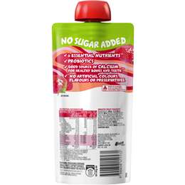 Yoplait Yop Yoghurt With Probiotics No Sugar Added Strawberry Pouch
