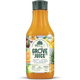 Grove Juice Orange Mango Apple Pineapple Passionfruit Juice