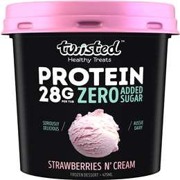 Twisted Protein Frozen Dessert Strawberries N Cream 475ml