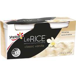 Yoplait Le Rice Classic Vanilla