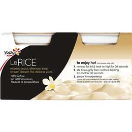 Yoplait Le Rice Classic Vanilla