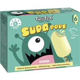 Twisted Supa Pops Banana 6 Pack