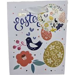 Easter Gift Bag Small Floral Each