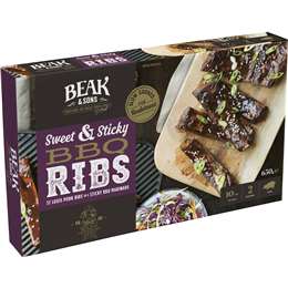 Beak & Sons Sweet & Sticky Bbq Ribs