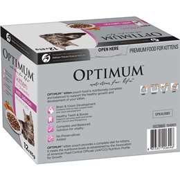 Optimum Kitten Healthy Defence Cuts In Jelly Salmon Cat Food
