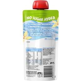 Yoplait Yop Yoghurt With Probiotics No Sugar Added Vanilla Pouch