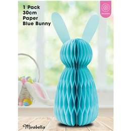 Mirabella Easter 30cm Paper Blue Bunny Each