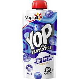 Yoplait Yop Yoghurt With Probiotics Blueberry Pouch