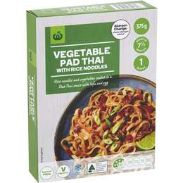 Woolworths Vegetable Pad Thai With Rice Noodles 375g