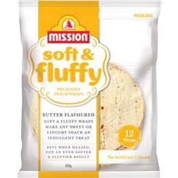 Mission Soft & Fluffy Butter Flavoured Wraps