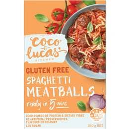 Coco & Lucas' Gluten Free Spaghetti Meatballs
