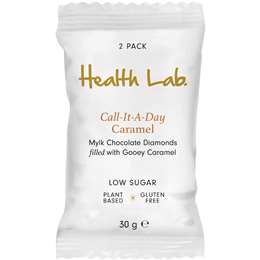 Health Lab Mylk Chocolate Gooey Caramel Filled Diamonds 2 pack