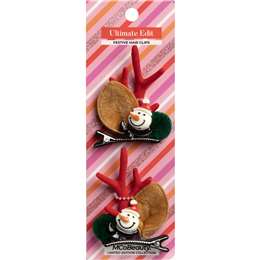 Mcobeauty Ultimate Edit Festive Hair Clips Frosty 2 Pack