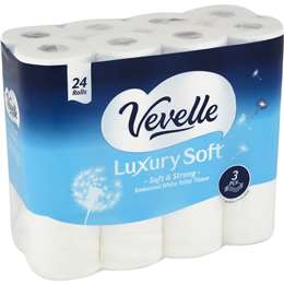 Vevelle Luxury Soft 3 Ply Toilet Tissue 24 pack