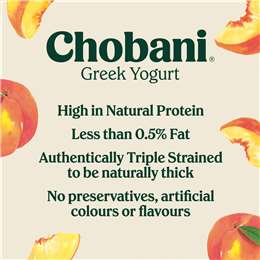 Chobani Greek Yogurt Pouch Peach