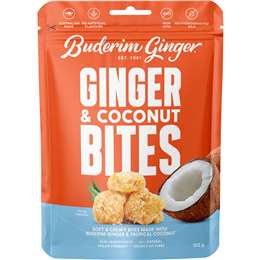 Buderim Ginger & Coconut Bites 150g