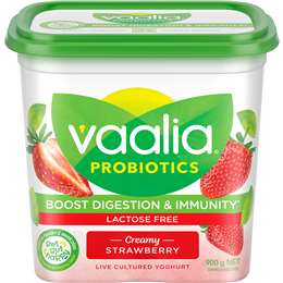 Vaalia Probiotics Yoghurt Lactose Free Strawberry
