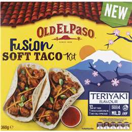 Old El Paso Fusion Soft Taco Kit Teriyaki Flavour