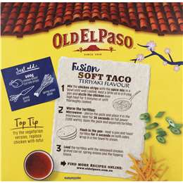 Old El Paso Fusion Soft Taco Kit Teriyaki Flavour