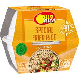 Sunrice Microwave Special Fried Rice Flavoured Rice Cups 2x125g 250g