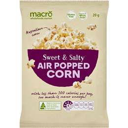 Macro Wholefoods Market Air Popped Corn Sweet & Salty