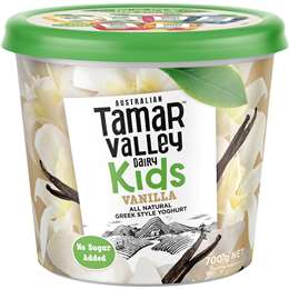 Tamar Valley Kids Greek Style Yoghurt Vanilla