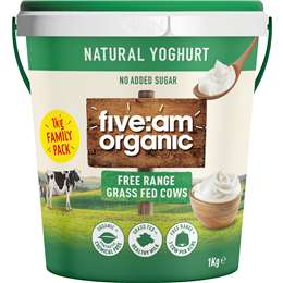 Five:am Organic Natural Yoghurt