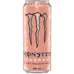 Monster Ultra Peachy Keen Energy Drink 500ml | Woolworths