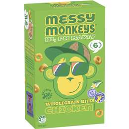 Messy Monkeys Wholegrain Bites Chicken 6 pack