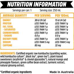 Remedy Kick Energy Drink Mango Pineapple Cans
