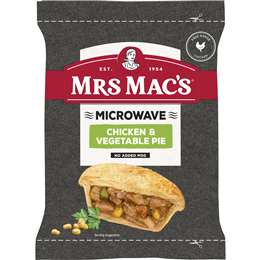 Mrs Mac's Microwave Chicken & Vegetable Pie