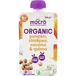 Macro Organic Baby Food Pumpkin Chickpea Coconut & Quinoa