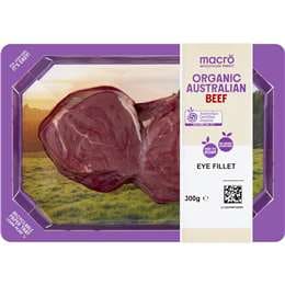 Macro Wholefoods Market Organic Australian Beef Eye Fillet Steak