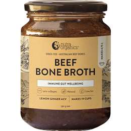 Nutra Naturals Beef Bone Broth Lemon Ginger ACV